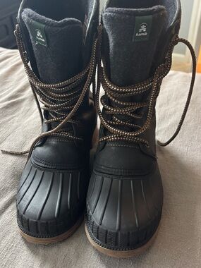 Kamik Black and Grey Waterproof Winter Boots
